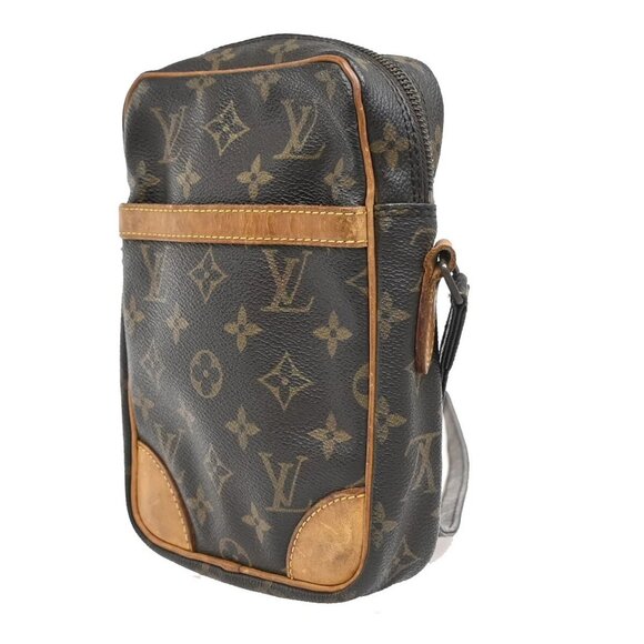 LOUIS VUITTON Danube Shoulder Bag Monogram Leather Brown France M45266 31EF095 - Picture 2 of 16